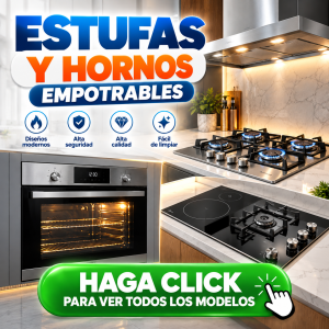Estufas y hornos empotrables modernos